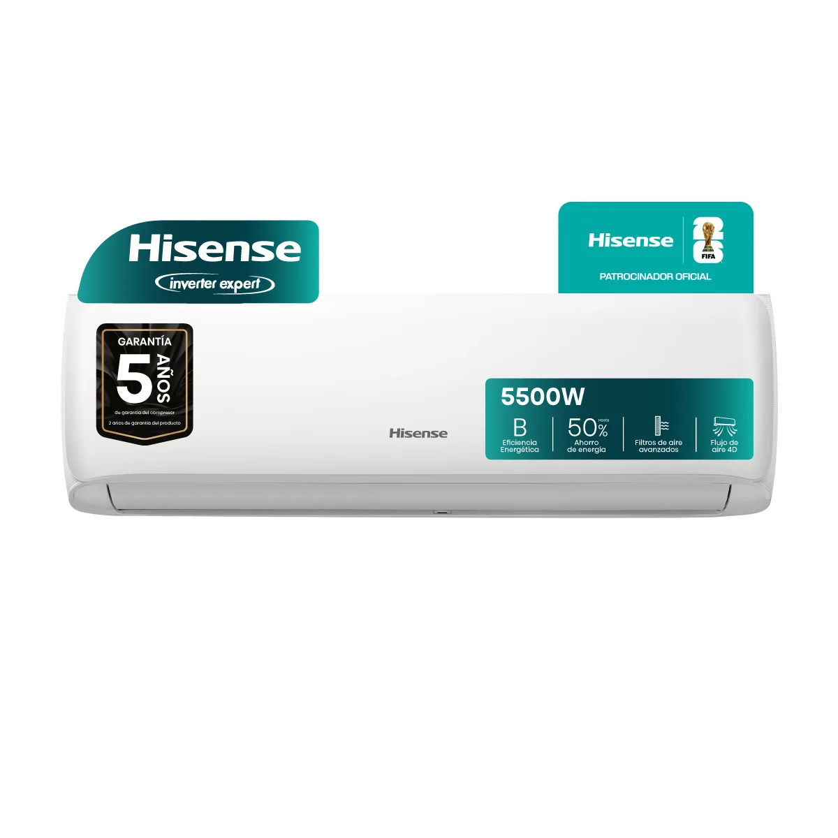 Aire Acondicionado INVERTER Hisense 5500W F/C