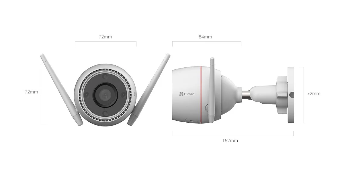 Camara IP 4MP Ezviz H3C Color 2.8MM Exterior