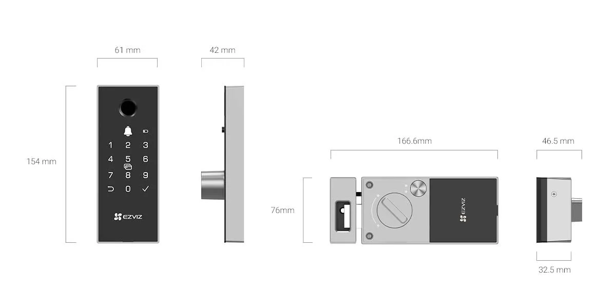 Cerradura Ezviz Smart Home DL03 Huella