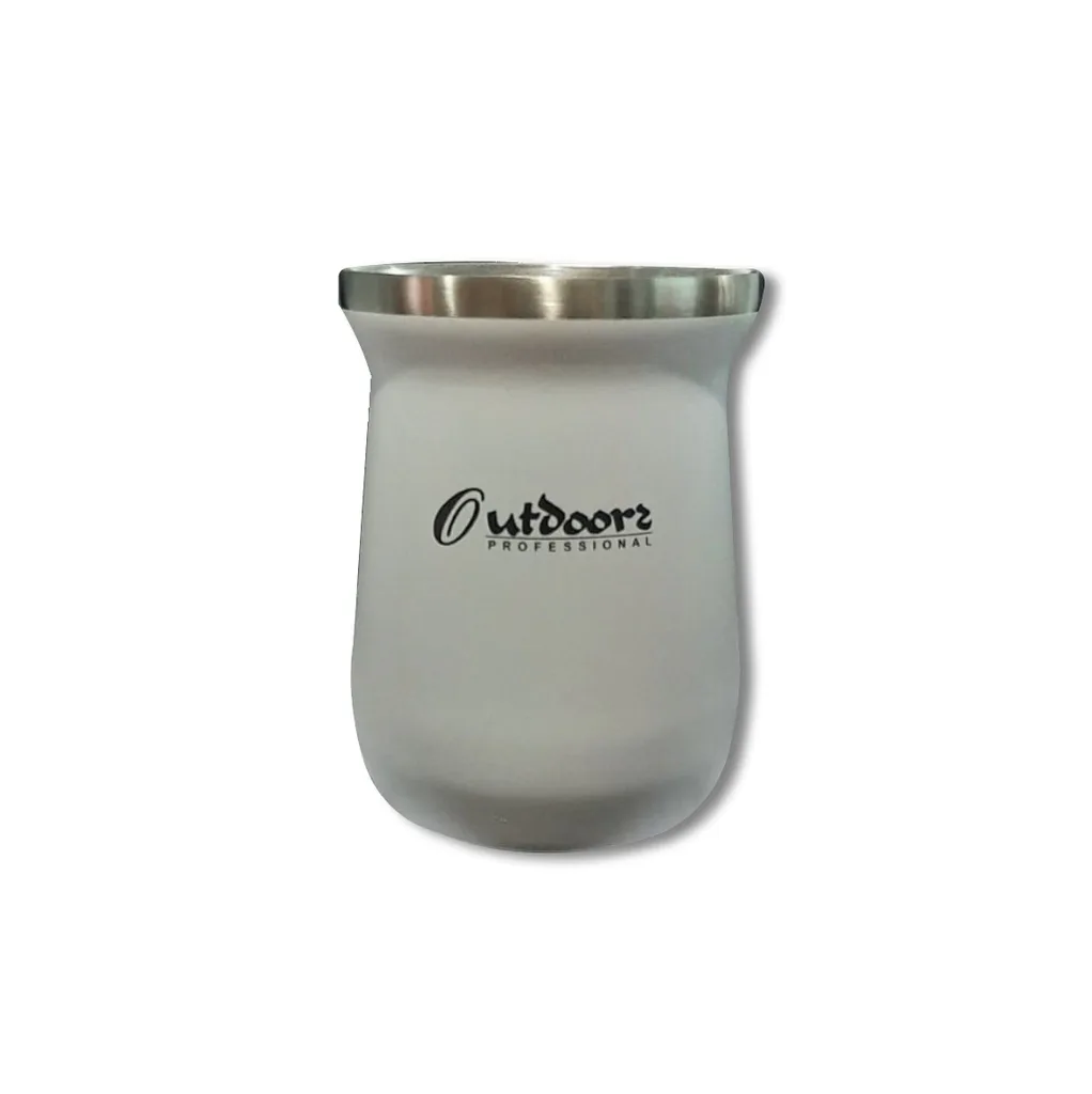Mate Acero Inoxidable Outdoors Blanco