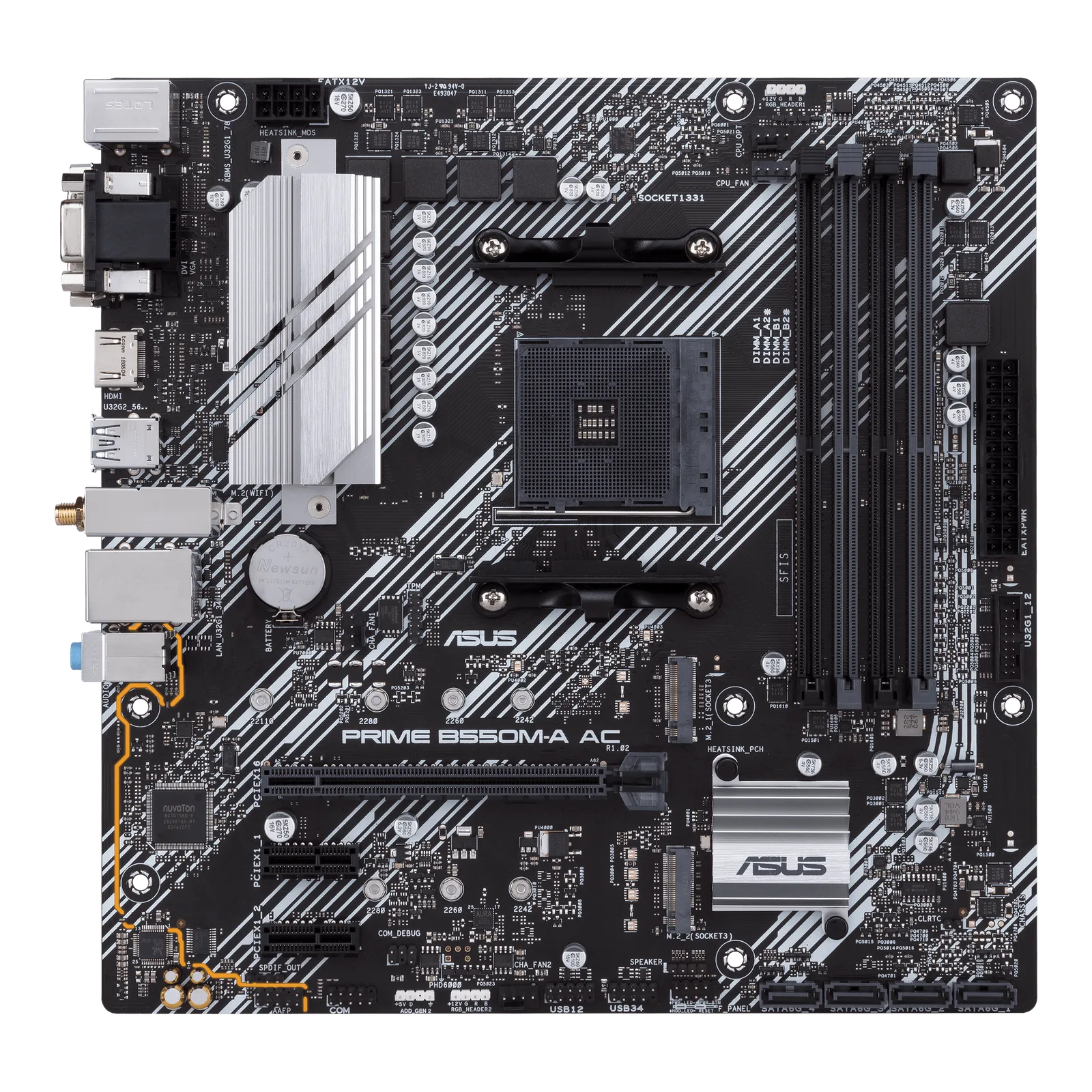 MB ASUS AM4 PRIME B550M-A AC BOX M-ATX