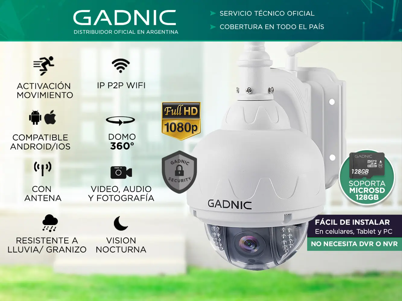 Camara Seguridad Interior Gadnic