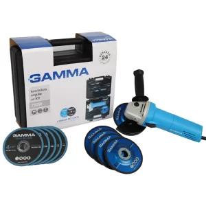 Amoladora Angular Gamma 750W Kit