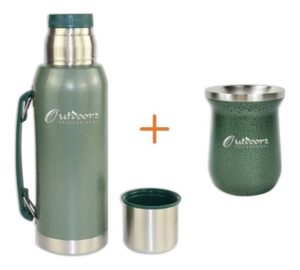Combo Termo Acero Inoxidable con Mate
