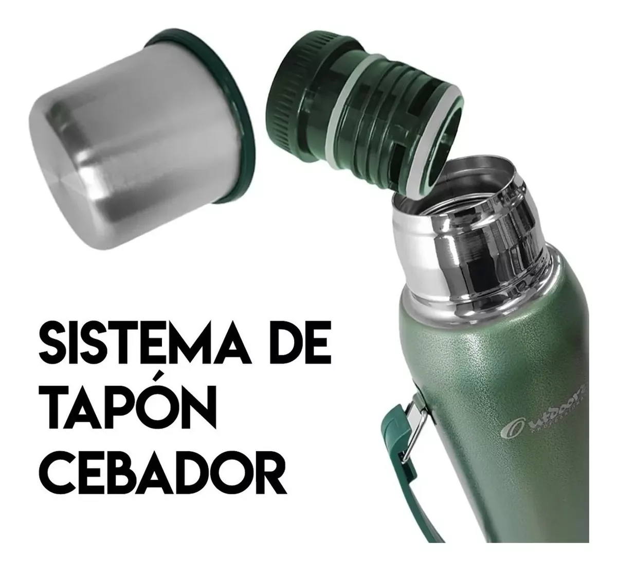 Termo Stanley 1lt Acero Inoxidable Tapon Cebador Colores Mm