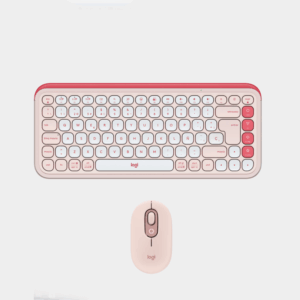 Kit Teclado y Mouse Inalámbrico Logitech POP Icon Rosa