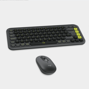 Kit Teclado y Mouse Inalámbrico Logitech POP Icon Negro