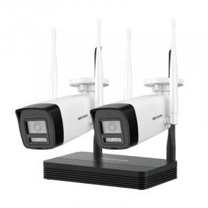 Kit de Cámara de Seguridad Hikvision WiFi de dos balas H.265 de 2 MP + NVS