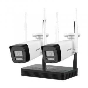 Kit de Cámara de Seguridad Hikvision WiFi de dos balas H.265 de 4 MP + NVS