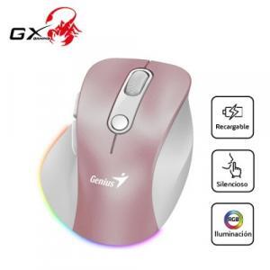 MOUSE GENIUS ERGO 9000S PRO 2.4GHZ+BT  ROSA