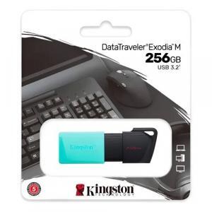 PEN DRIVE 256GB KINGSTON 3.2 DTXM CIAN
