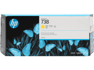 HP CARTUCHO PLOTTER 738/300ML/YELLOW