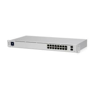 UNIFI SWITCH 16PORT GIGABIT 8 PUERTOS POE + 42 WATTS TOTALES + 2 PUERTOS SFP NO INCLUYE MODULOS