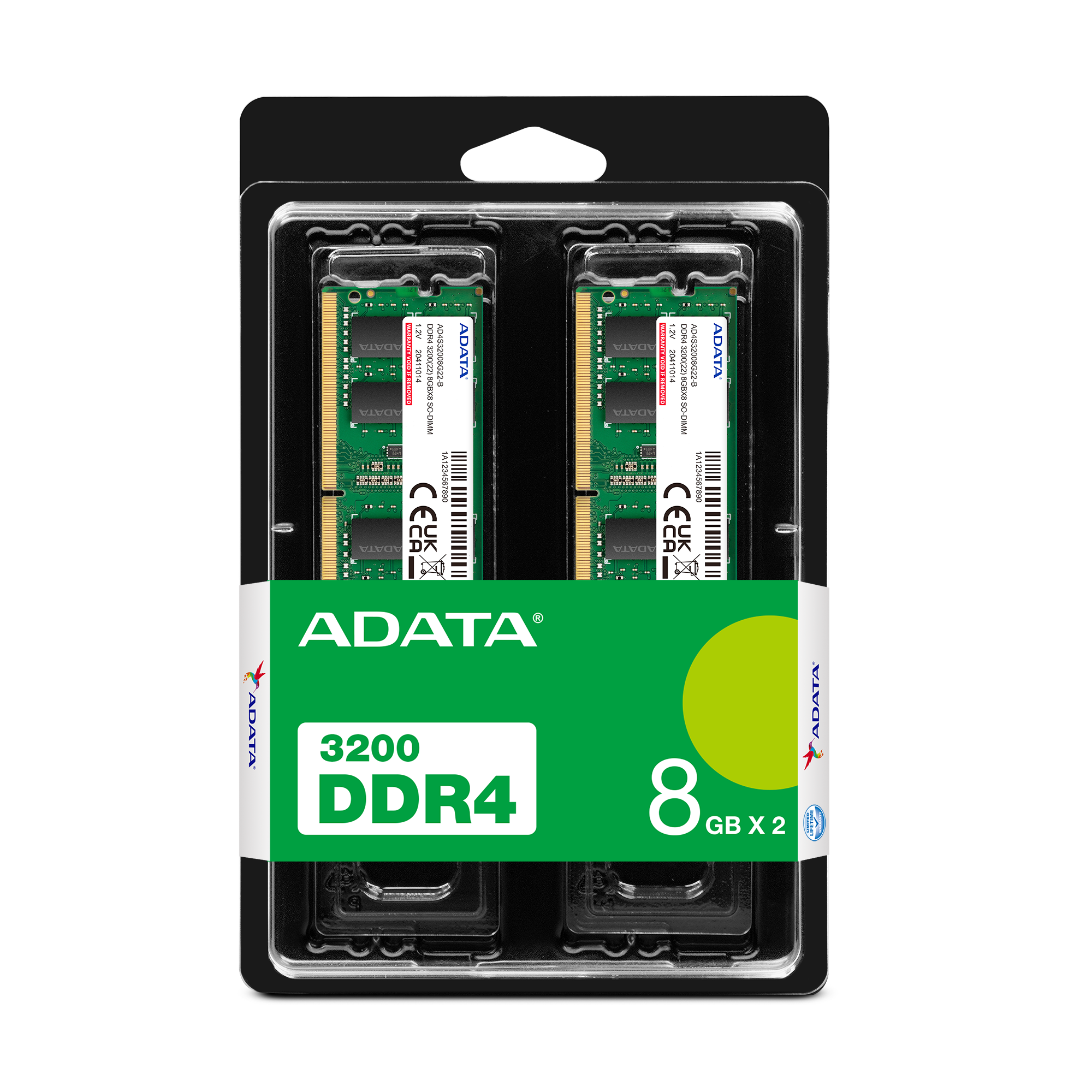 Memoria RAM DDR4 8GB ADATA 3200MHz - Alto Rendimiento Gaming y PC