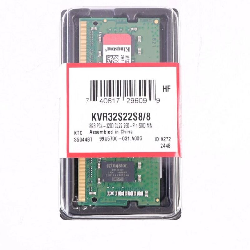 ddr4 8gb kingston 3200mhz cl22 kvr f19c37a1d2