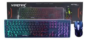 NETMAK COMBO TECLADO-MOUSE /GAMER TECLAS REDONDAS/RGB/NM-VORTEX
