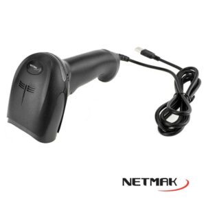 LECTOR CODIGO DE BARRAS NETMAK / 1D USB + BASE NM-LC401-S