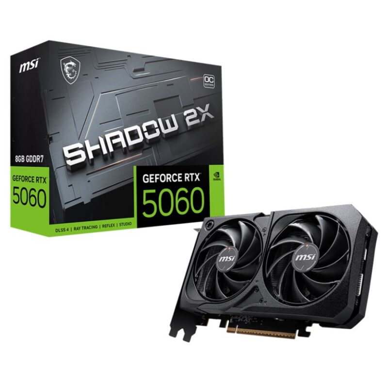 placa msi rtx 5060 8gb shadow 2x oc ddr7